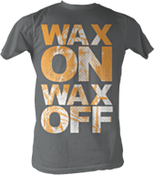 Karate Kid - Wax On Wax Off Charcoal Male T-Shirt